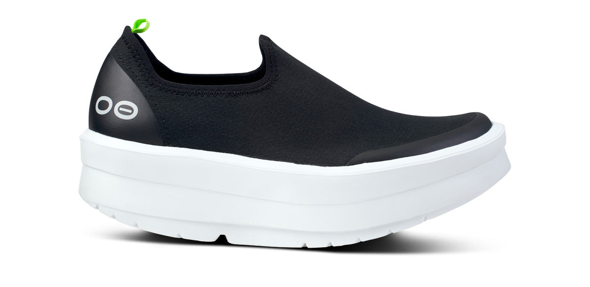 Women's OOmega eeZee Low Shoe - White Black (FINAL SALE) - Image 2