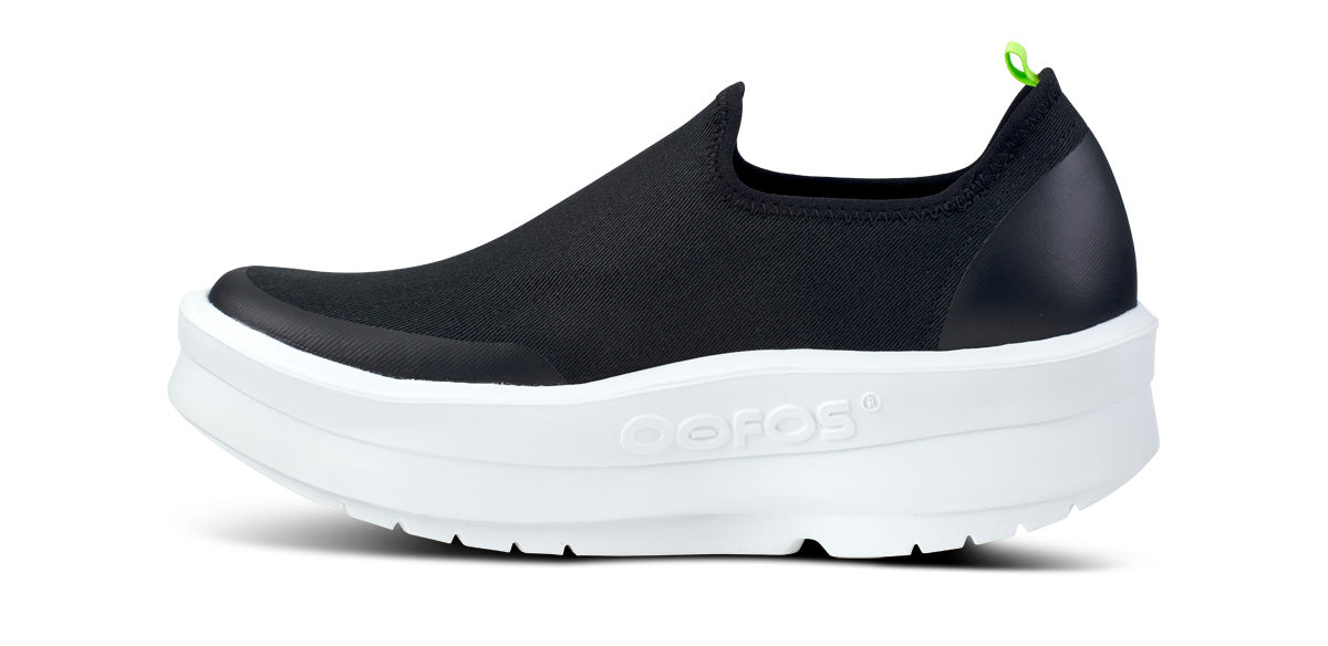 Women's OOmega eeZee Low Shoe - White Black (FINAL SALE) - Image 4