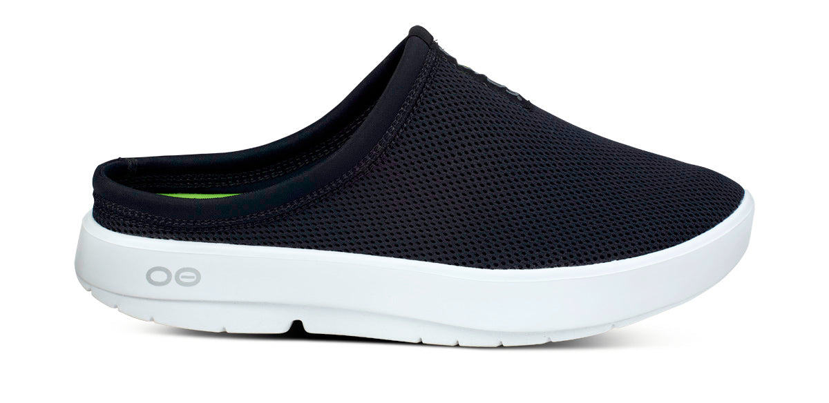 Men's OOcoozie Sport Mule - White Black - Image 2