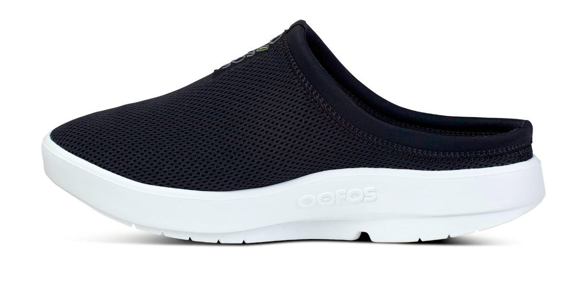 Men's OOcoozie Sport Mule - White Black - Image 7