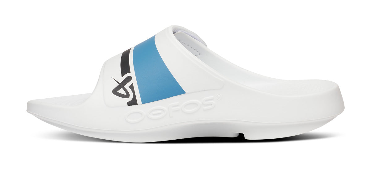 BAUER/OOFOS Men's OOahh Sport Flex Sandal – White - Image 7