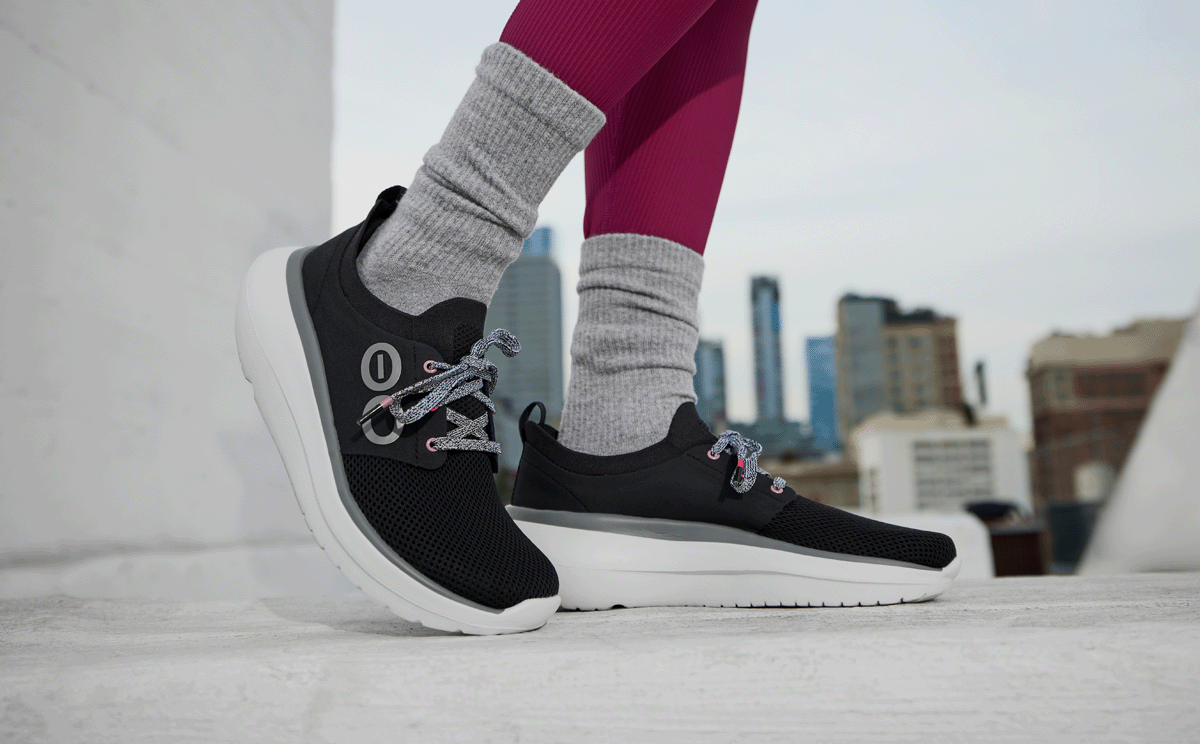 Women's OOmy Stride - White Black - Image 3